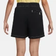 【NIKE 耐吉】短褲 NSW Swoosh 女款 黑 白 高腰 工裝 多口袋 縫線 大勾 透氣 尼龍 休閒(DM6753-010)