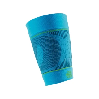【BAUERFEIND】專業運動大腿壓縮束套加長版-護具  保爾範 一雙入 水藍螢光綠(29345723800-04)