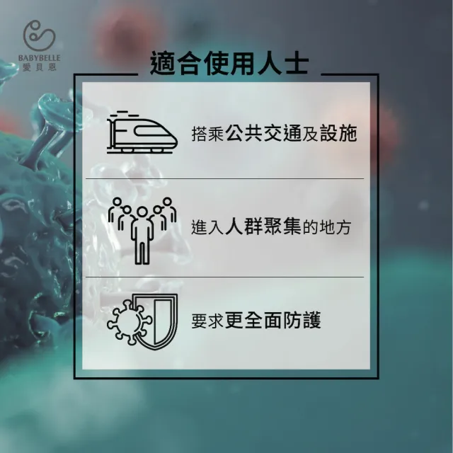 【BABYBELLE 愛貝恩】MIT成人D2立體醫用口罩2盒(20入/盒)