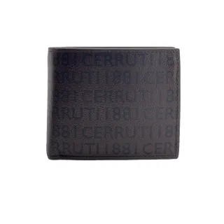 【Cerruti 1881】頂級小牛皮8卡 CEPU05033M(咖啡色 送禮盒提袋 男夾)