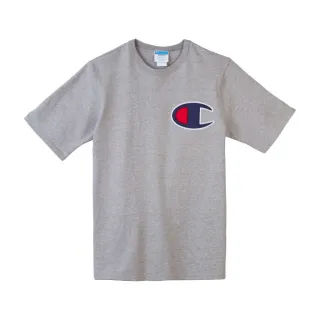 【Champion】大C LOGO貼布重磅純棉短袖T恤