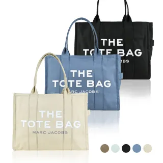 【MARC JACOBS 馬克賈伯】Large TOTE 字母印花帆布托特包(大/多色選)