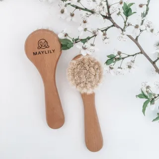 【Maylily】波蘭 嬰兒柔軟羊毛梳(彌月禮 新生兒梳子)