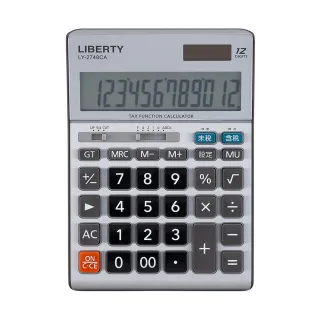 【LIBERTY】利百代LY-2748CA 12位元計算機(未稅、含稅功能 耐磨表面)