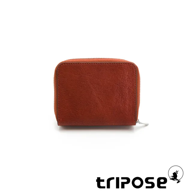 【tripose】TRANS進口牛皮短夾(咖啡色)