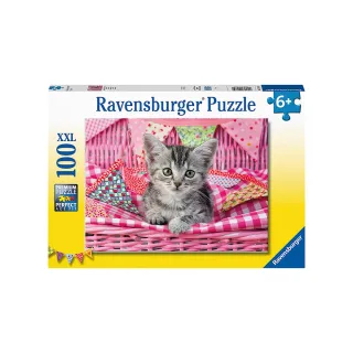 【德國Ravensburger】維寶拼圖 可愛貓咪 100片