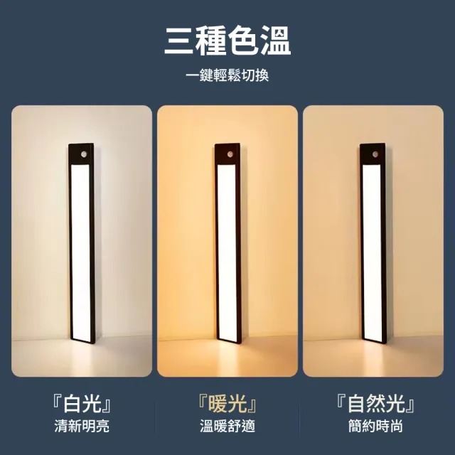 【超薄款】人體感應燈 40cm(LED燈條 廚房燈 感應燈 磁吸燈 櫥櫃燈)