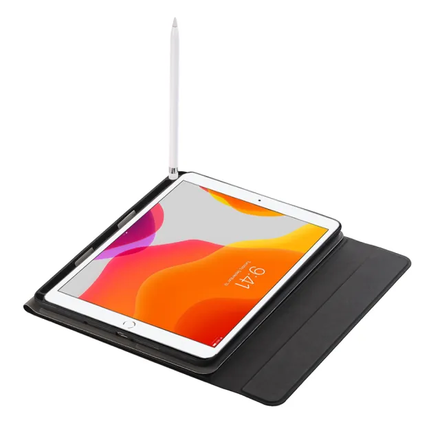 Powerway For iPad 9/8/7平板專用圓座型分離式藍牙鍵盤皮套組(10.2吋)