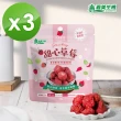 【義美生機】甜心草莓12g*3袋組(冷凍真空乾燥整顆草莓)