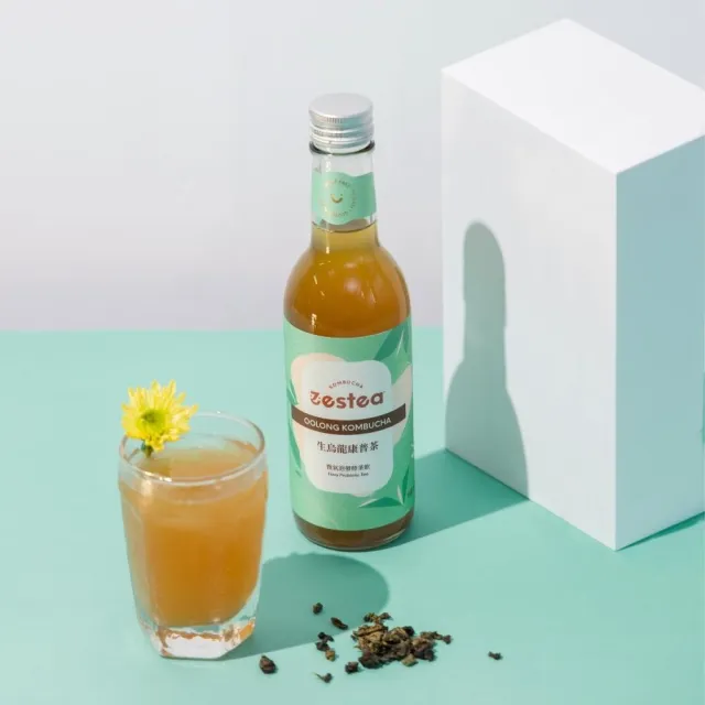 【Zestea Kombucha】生烏龍組合 300ML*12瓶(無添加、富含益生菌)