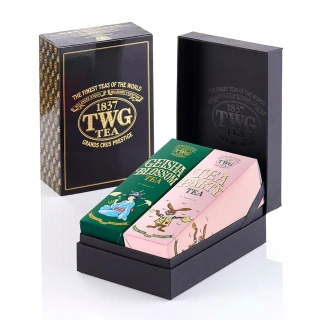 【TWG Tea】時尚茶罐雙入禮盒組  茶宴舞會茶100g+蝴蝶夫人之茶100g(黑茶+綠茶)