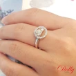 【DOLLY】0.30克拉 18K金求婚戒完美車工鑽石戒指(030)