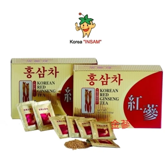 【金蔘】6年根高麗紅蔘茶3g*100包(韓國進口、免運費)