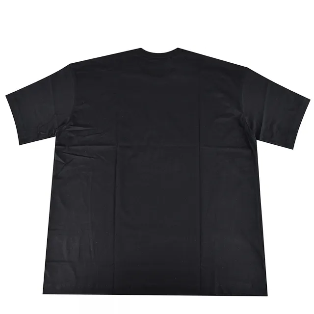 【Comme Des Garcons CDG】經典白字OVERSIZE男短T(黑)