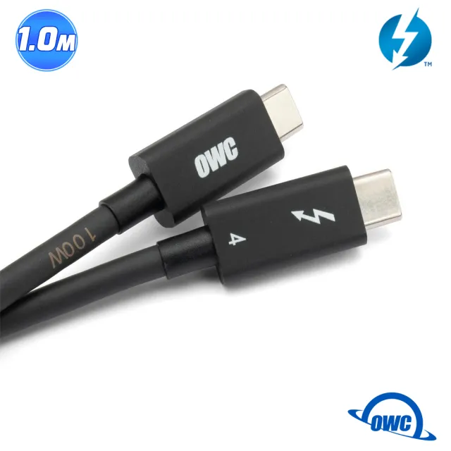 【OWC】Thunderbolt 4 線 - 1M(USB-C 40Gb/s 高速傳輸)