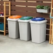 [愛收納]70L日式分類附蓋垃圾桶三入組(分類垃圾桶;回收桶)