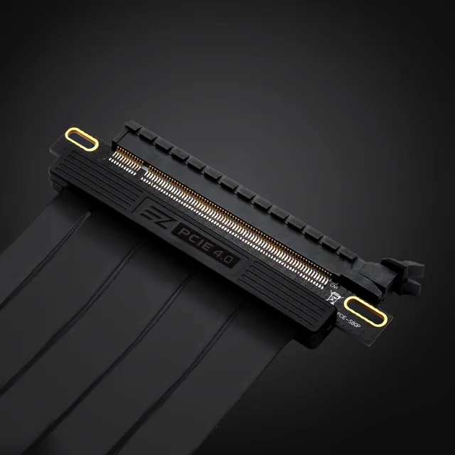 【EZDIY-FAB】PCIE Gen4 16x材質柔軟 超高速 4.0單排延長排線-30cm 180度(4.0顯卡延長線)