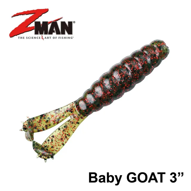 【RONIN 獵漁人】Z-MAN Baby GOAT 3吋 蝦型軟蟲 10X耐咬 路亞軟蟲(路亞 軟蟲 淡水 海水 根魚)