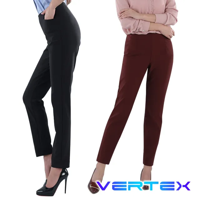 【VERTEX】100%日本製-智慧快乾溫控美型鑽石褲-1件(黑色/酒紅色)
