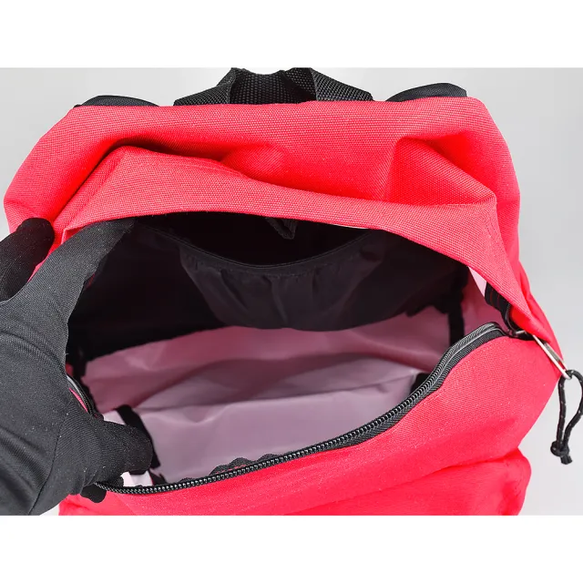 【MM6 MAISON MARGIELA】MM6 Maison Margiela X EASTPAK聯名款縫線標籤LOGO尼龍雙肩後背包(展示品/紅)