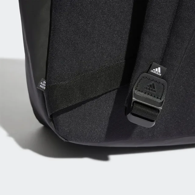 【adidas 愛迪達】後背包 運動包 書包 旅行包 登山包 黑 HG0349(2128)