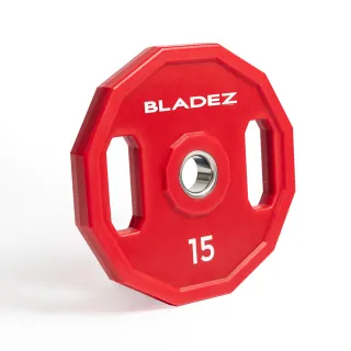 【BLADEZ】OP5-CPU奧林匹克包膠槓片-15KG(二入組)