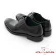 【CUMAR】減壓避震 簡約時尚綁帶英倫德比鞋(黑色)