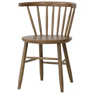 【NITORI 宜得利家居】◆實木餐椅2件組 NUTS-W TW MBR 橡膠木 NUTS