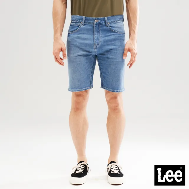 【Lee】出清品-男裝 牛仔短褲 / 涼感 901 合身刷白 淺藍洗水 / Cool Breeze 系列(LL22011077Y)