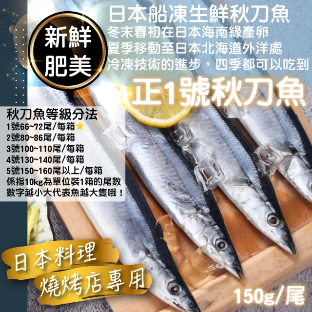 【一手鮮貨】臺灣野生秋刀魚(6尾組/單尾110g±10g)