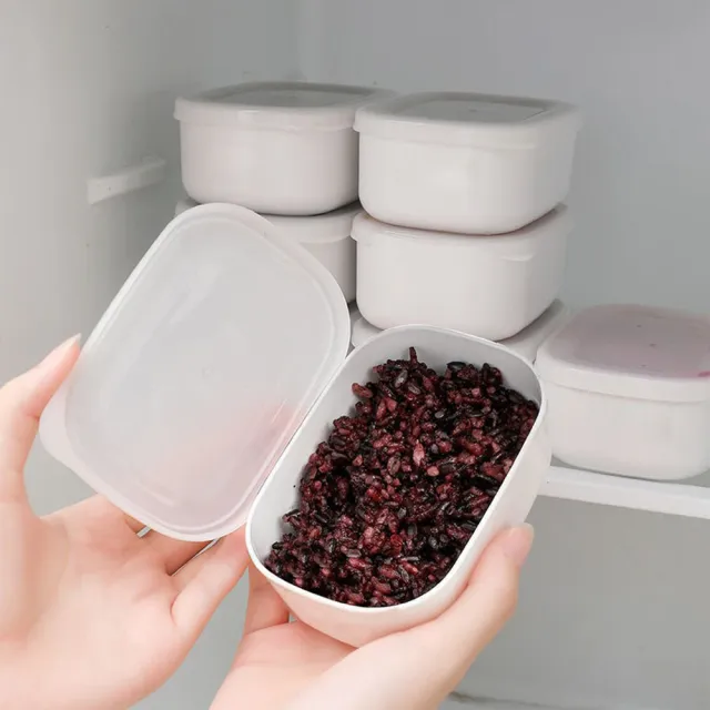 【Dagebeno荷生活】可微波冷凍五殼雜糧糙米飯白飯分裝盒 冰箱分裝收納盒(10入)