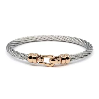 【CHARRIOL 夏利豪】IBIZA系列 編織鋼索手環 送禮 禮物 推薦(04-102-1214-5)