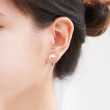【大東山樑御珊瑚】天然淡水珍珠夾式耳環(7-8mm)