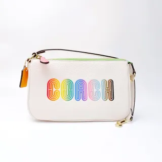 【COACH】Coach Nolita 19 麻將包Rainbow小挎包-彩虹調色-CA438-美國原廠專櫃公司貨