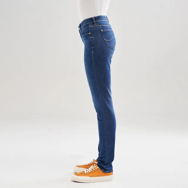 【Lee】出清品-女裝 牛仔褲 / 涼感 409 中腰合身小直筒 中藍洗水 / Cool Breeze 系列(LL220130AXN)