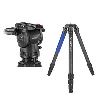 【Sachtler 沙雀】FSB6 markII 攝錄影油壓雲台 + AOKA TKPRO 324C 飛羽攝錄影(總代理公司貨)