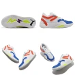 【PUMA】籃球鞋 TRC Blaze Court 男鞋 白 藍 橘紅 低筒 支撐 運動鞋(37658201)