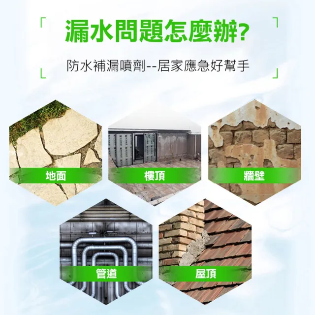 【ROYAL LIFE】自噴式防水修復補漏膠-4入組(防水補漏噴劑 屋頂防漏劑 外牆裂縫補縫劑)