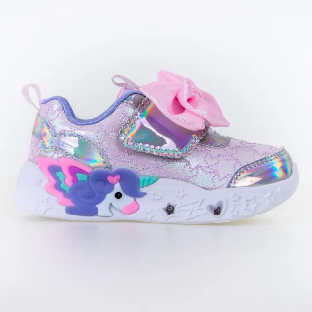 【SKECHERS】女嬰童鞋系列 燈鞋 UNICORN CHARMER(302680NLTPK)