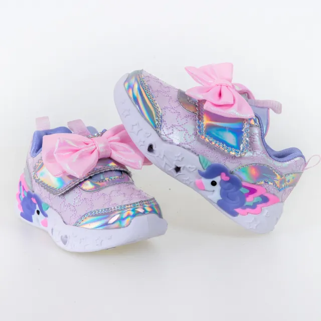 【SKECHERS】女嬰童鞋系列 燈鞋 UNICORN CHARMER(302680NLTPK)