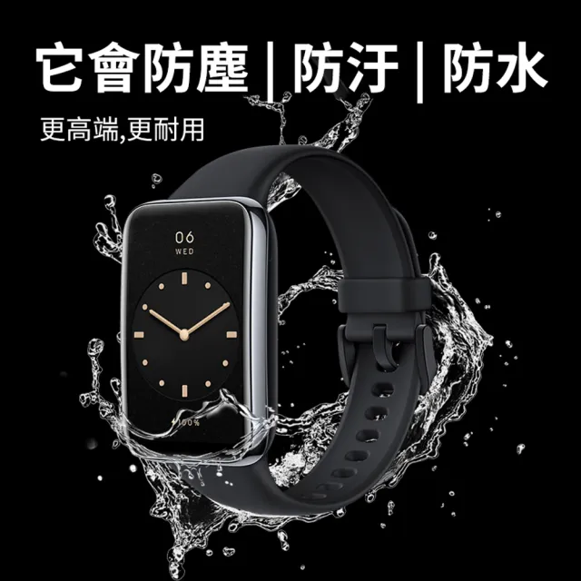 【ANTIAN】小米手環7 Pro 時尚舒適矽膠防水運動錶帶(贈保護貼)