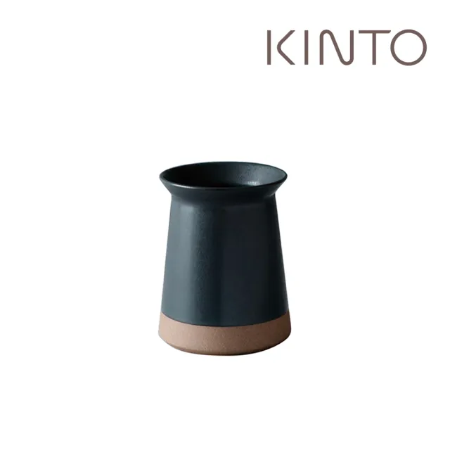 【Kinto】CLK-211陶瓷餐具收納筒6cm-黑