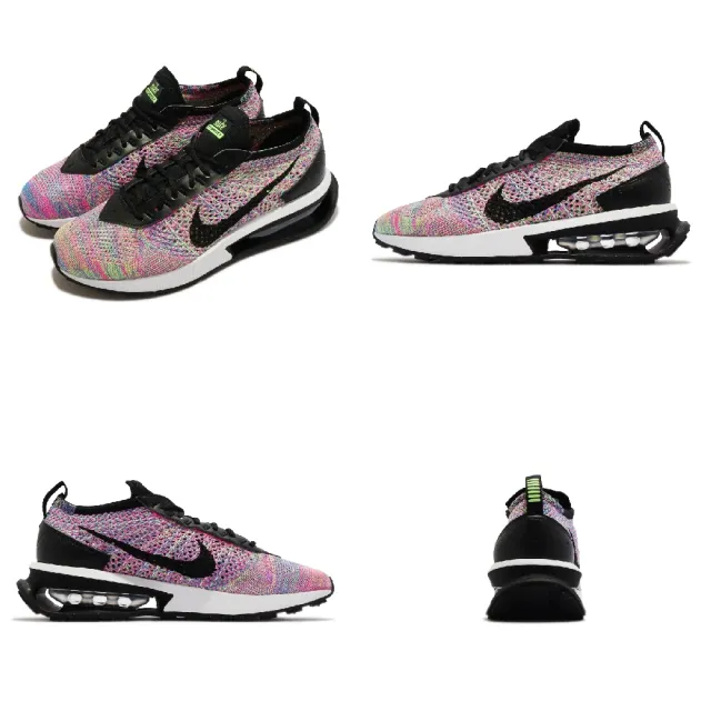 【NIKE 耐吉】休閒鞋 Wmns Air Max Flyknit Racer 女鞋 紫粉 黑 路跑 氣墊 運動鞋(DM9073-300)