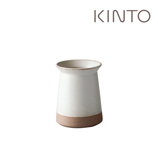 【Kinto】CLK-211陶瓷餐具收納筒6cm-白