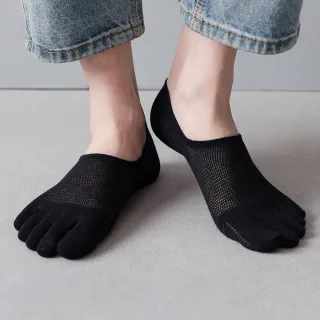 【HOMELAND】舒適棉感．船型五指襪 25-28 cm(獨家船型款 透氣網眼設計 舒適輕薄款)
