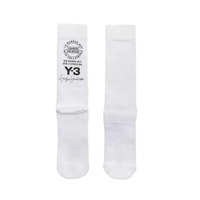 【Y-3 山本耀司】Y-3 TUBE SOCKS 15週年限定 LOGO 小腿襪 中筒襪 黑白兩色(山本耀司 小腿襪)