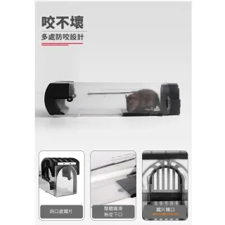 【ROYAL LIFE】鼠洞式自動關門捕鼠器-4入組(捕鼠器/驅鼠/陷阱/鼠籠/一觸即捕)