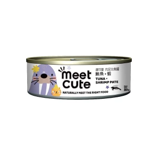【MEET CUTE 遇可愛】肉泥主食罐80gx24(公司貨/貓罐/全齡貓/貓咪罐頭)