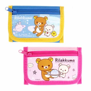 【Rilakkuma 拉拉熊】三層票卡包 錢包 零錢包(懶懶熊 平輸品)