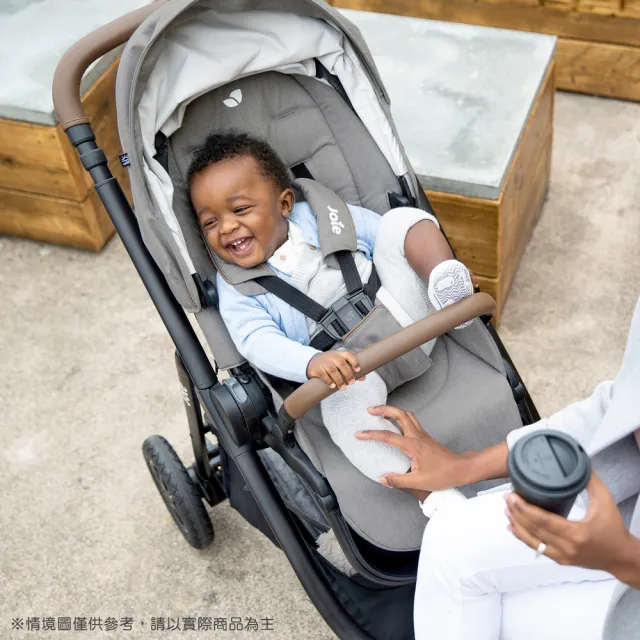 【Joie】versatrax E 多功能三合一推車/嬰兒推車-藍色(附贈提籃轉接器+專用雨罩)